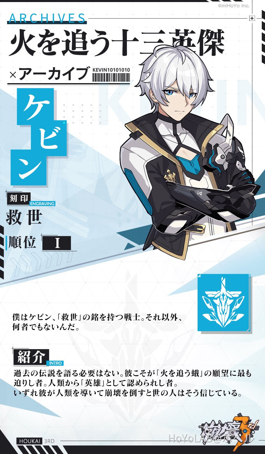 k.kはケビン・カスラナ Honkai Impact 3rd | HoYoLAB