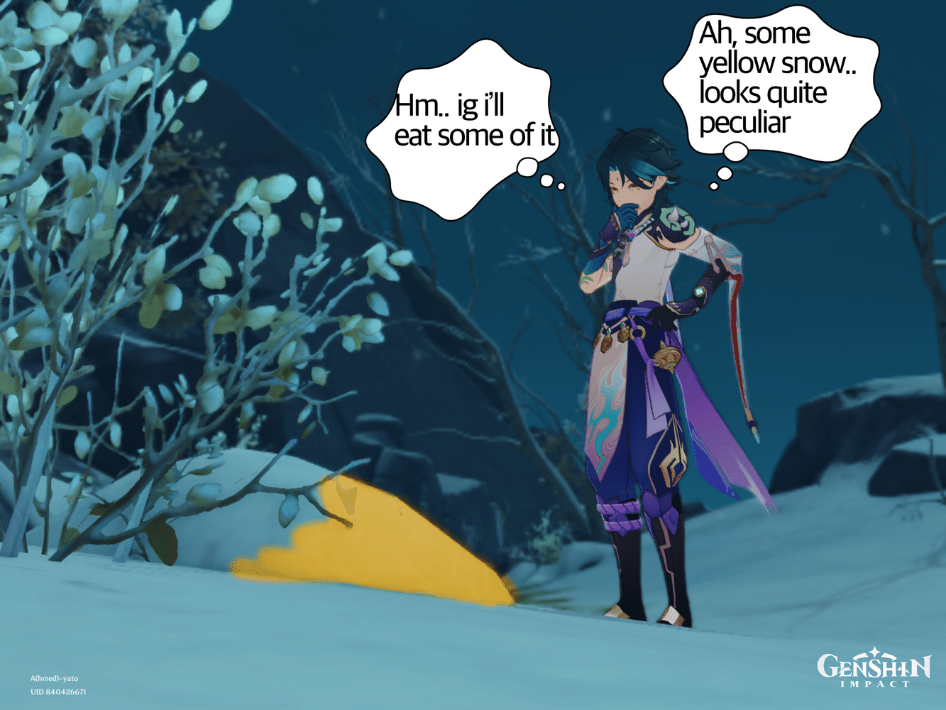 『Xiao eats some snow… 3』[Loweffort ****post] [probably the most