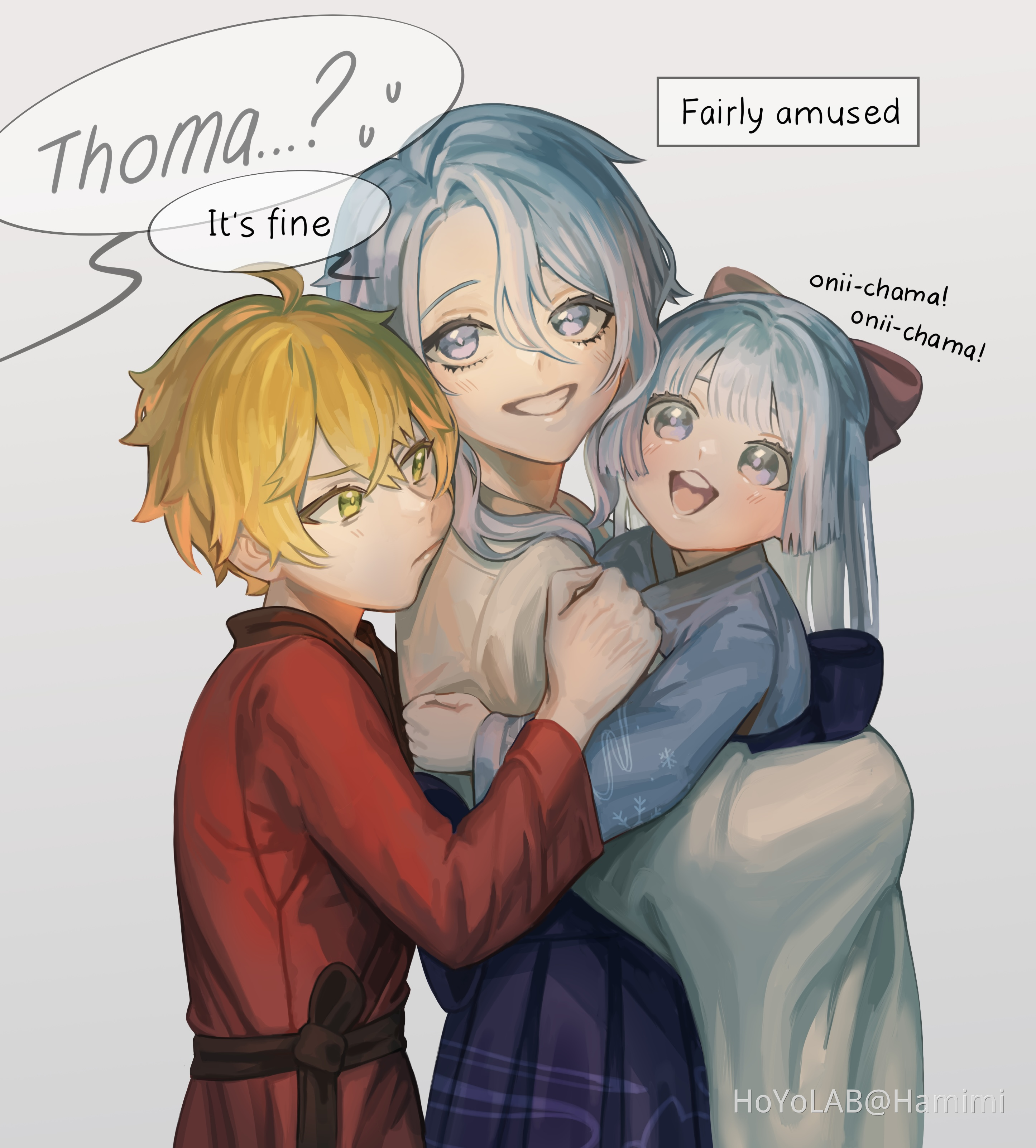 Just thought that little Thoma would want Ayato to be his big brother