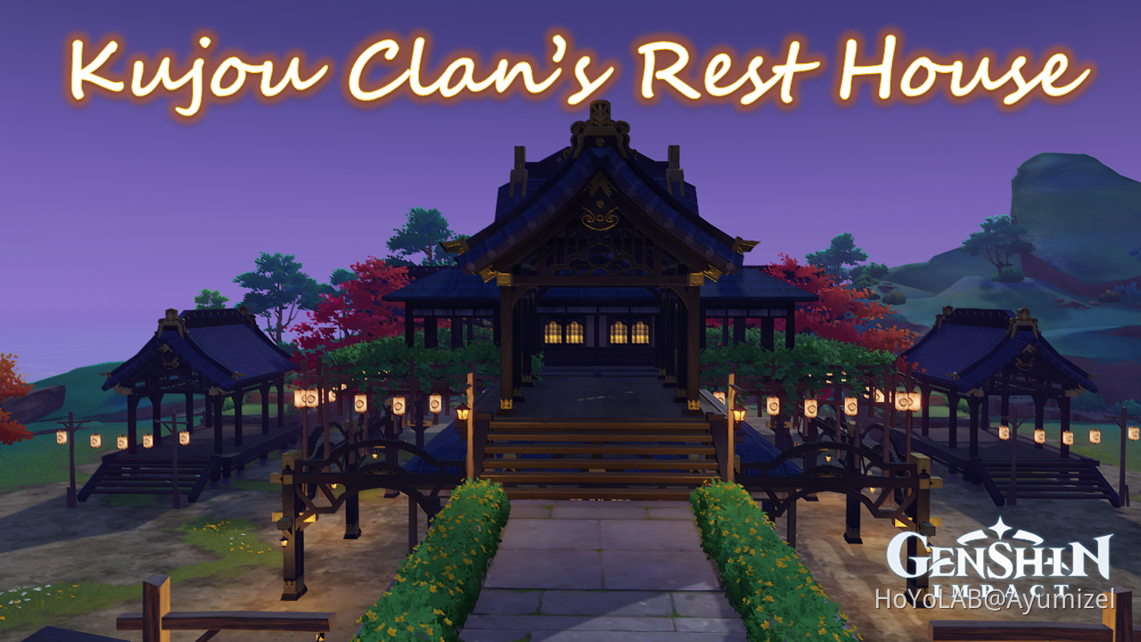 Kujou Clan's Rest House | ft. Raiden Shogun | Inazuma builds Genshin ...