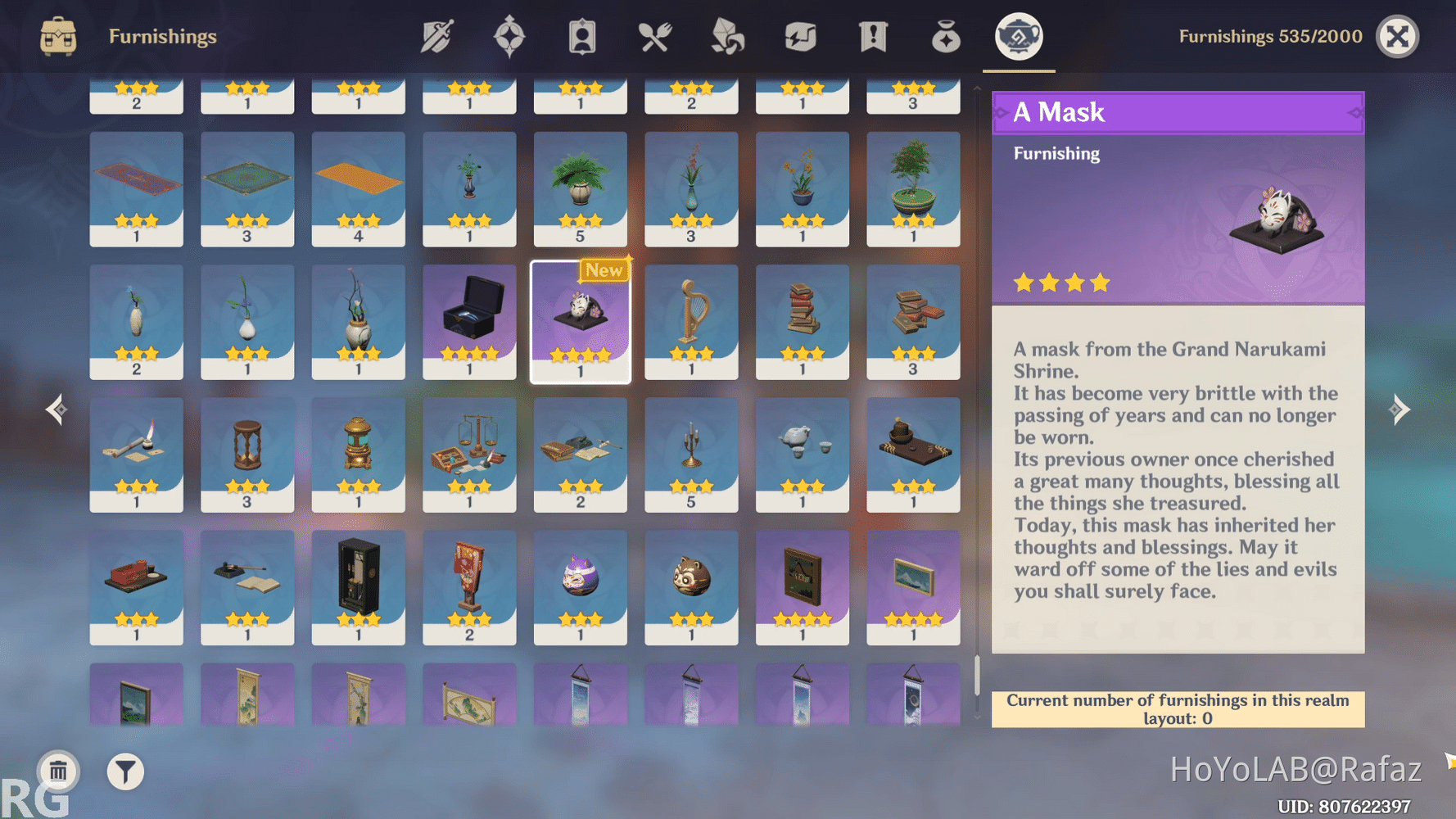 NEW TEAPOT FURNISHING A MASK A Memento of Kazari In Cleansing Ritual