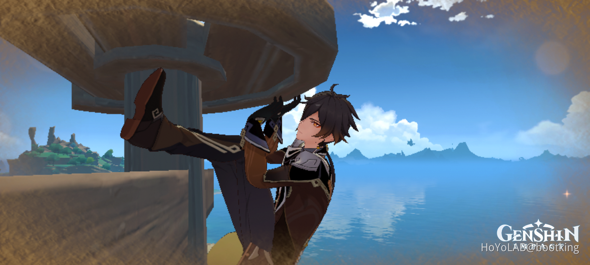 Zhongli Trying To Be A Crab 🦀😅 Genshin Impact HoYoLAB