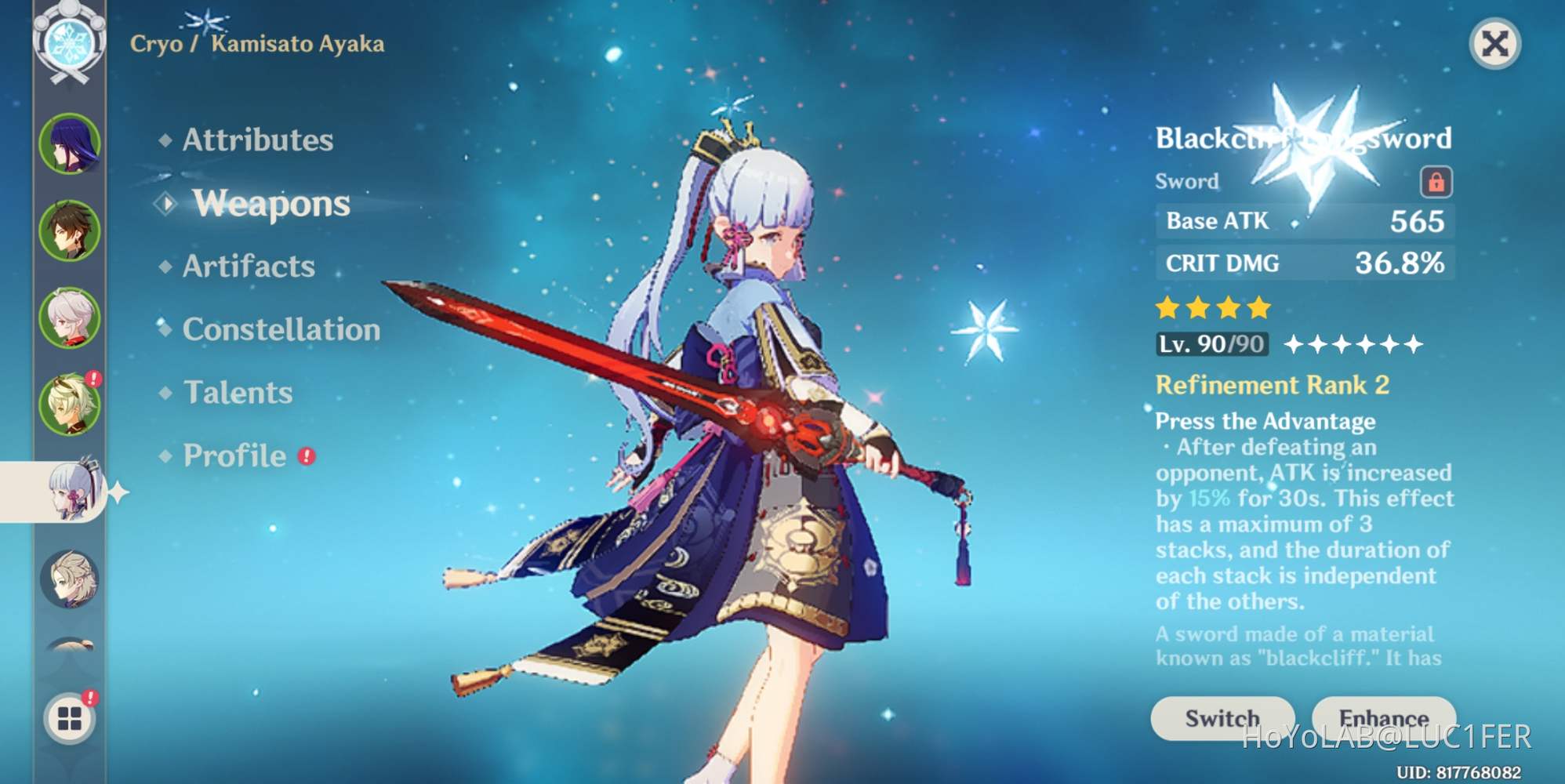 Ayaka-Build Genshin Impact | HoYoLAB