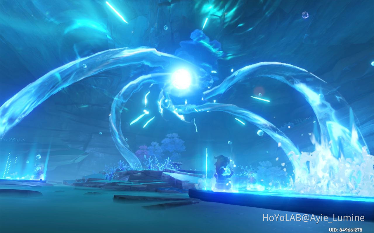 Blue Genshin Impact HoYoLAB