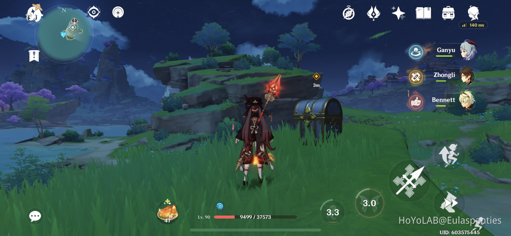 Hidden Luxurious Chest on island between Kannazuka & Narukami…(steps in