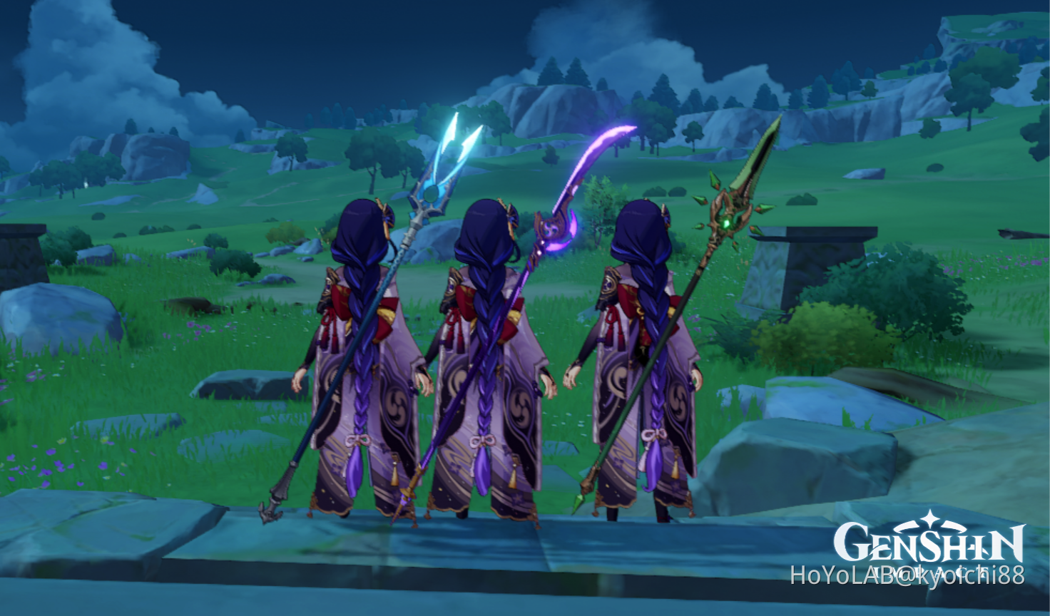 Baal and The Three Spears Genshin Impact HoYoLAB