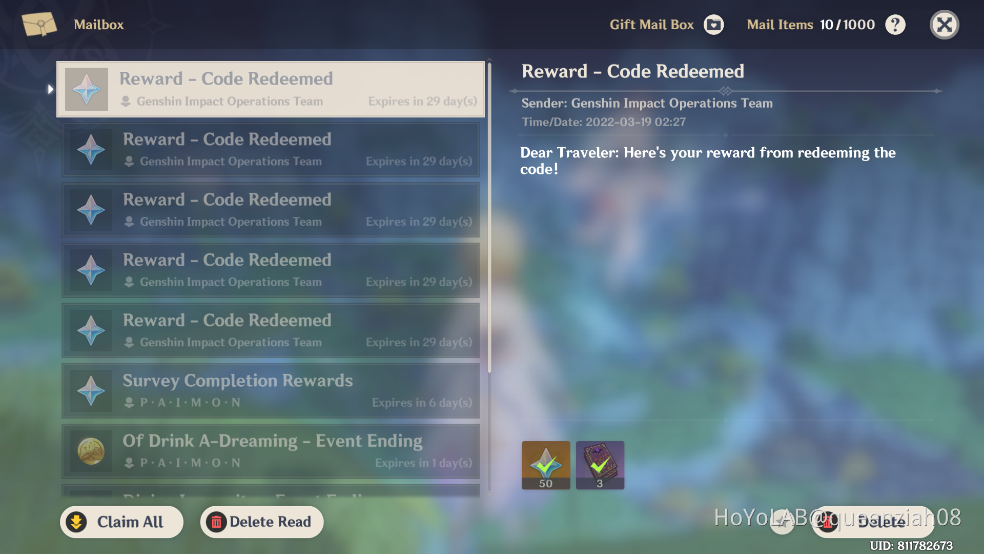Wow Code wow!!redeemed codes so happy Genshin Impact | HoYoLAB