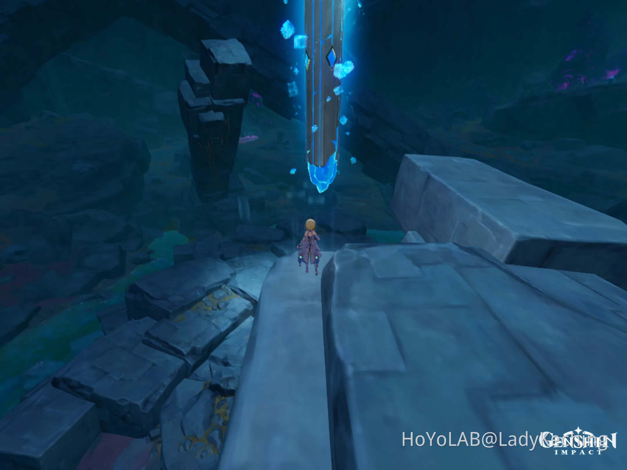 Celestia Pillar in The Chasm Genshin Impact HoYoLAB