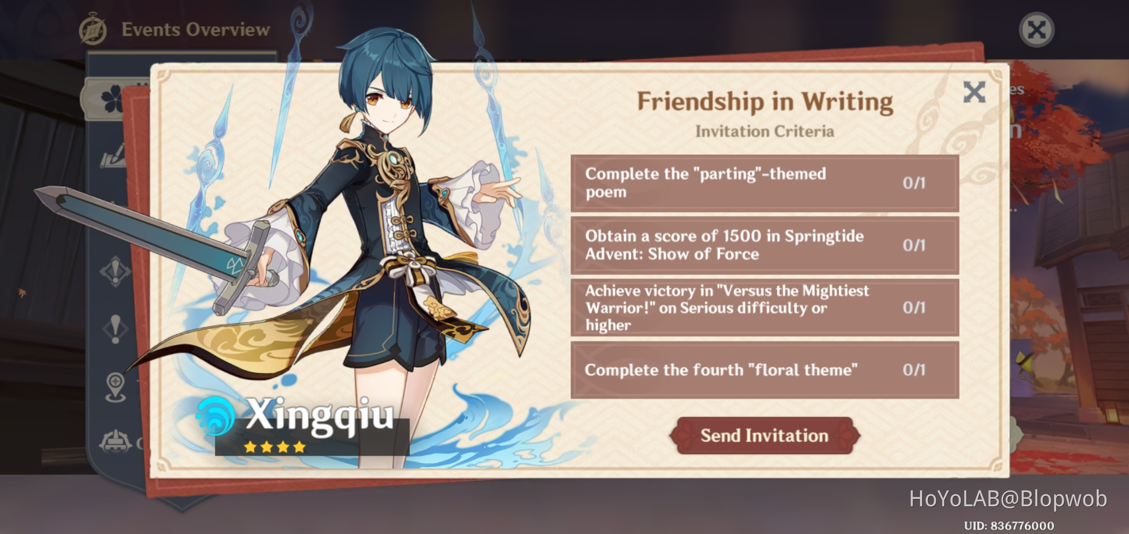 Guys, look its xingqiu's signature weapon! Genshin Impact HoYoLAB