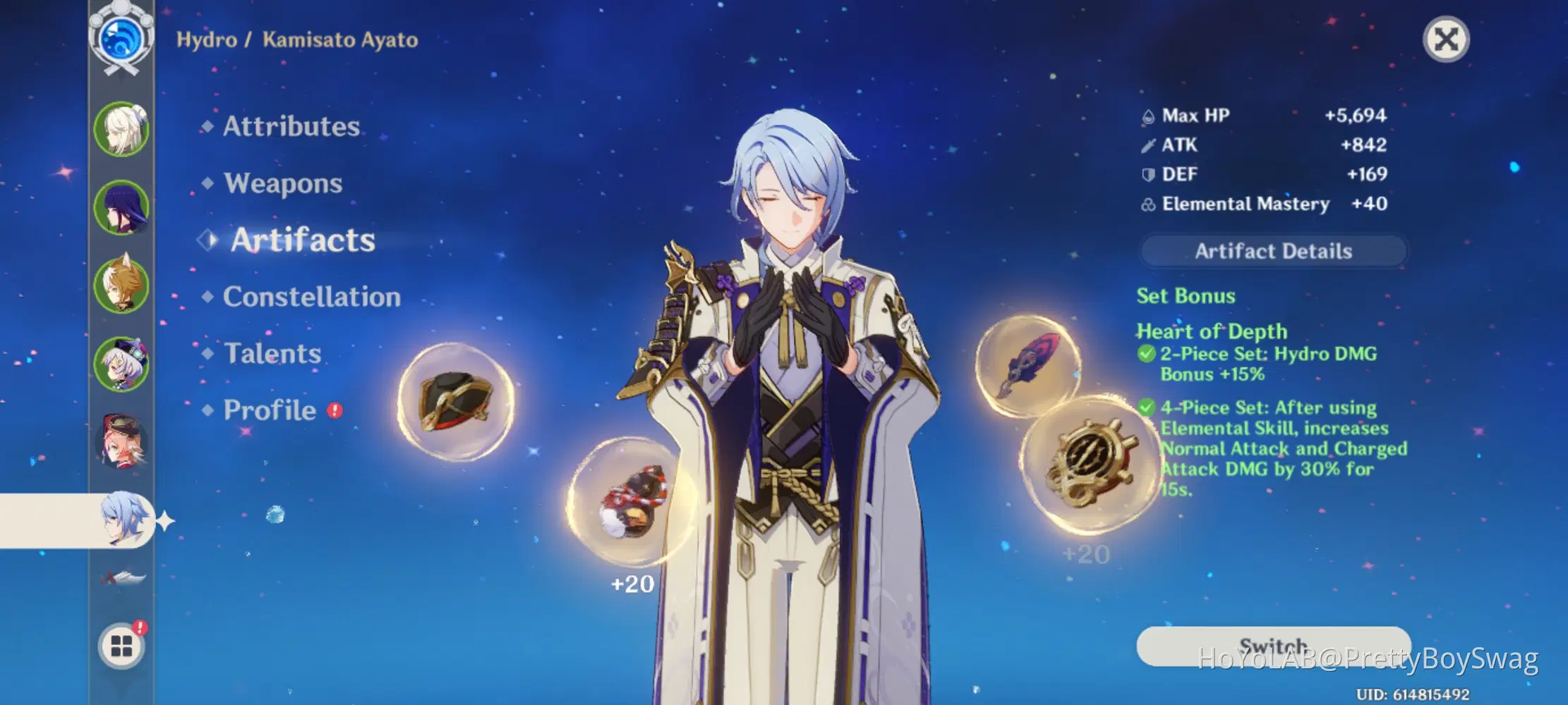 Best Artifact set for Ayato change my mind Genshin Impact | HoYoLAB