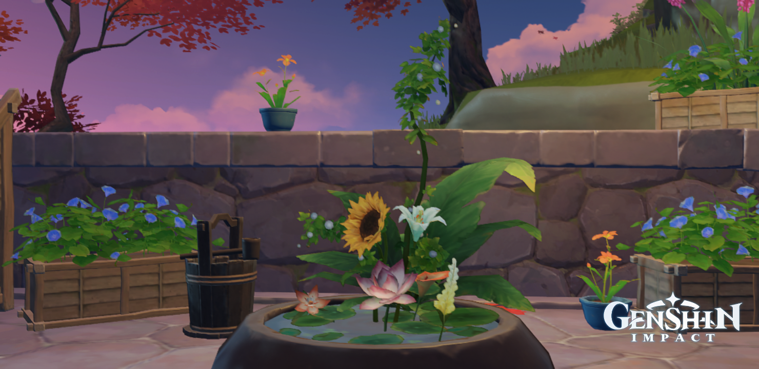 My Ikebana designs ♡ Genshin Impact HoYoLAB