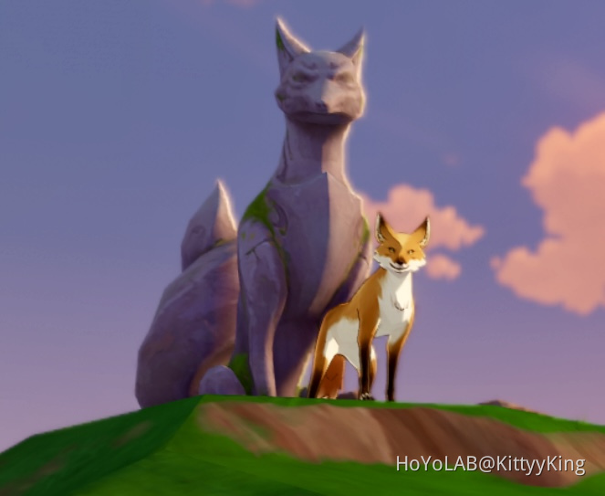 Inazuma Fox Statue and Fox Genshin Impact HoYoLAB