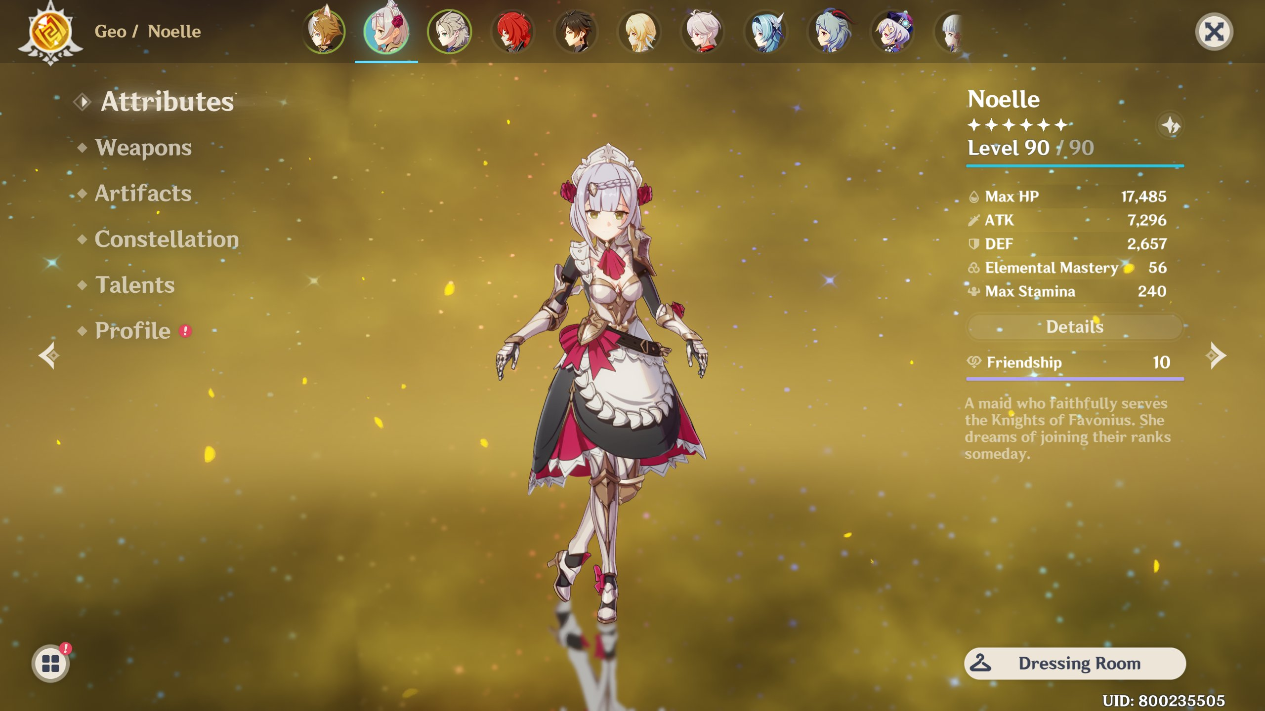 7k atk noelle Genshin Impact HoYoLAB