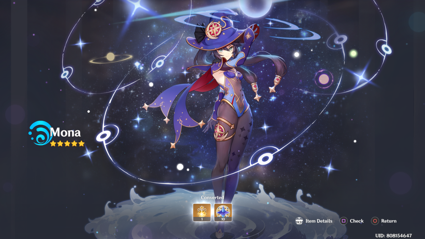 Random pull on standard banner Genshin Impact HoYoLAB