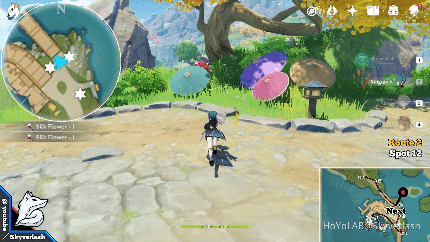 [Liyue Specialty] 38 Silk Flower Farming Routes Genshin Impact HoYoLAB