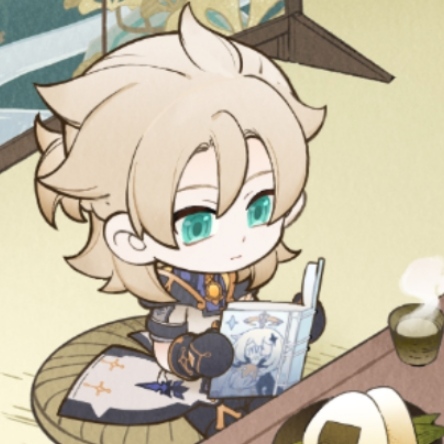 what book is he reading Genshin Impact | HoYoLAB
