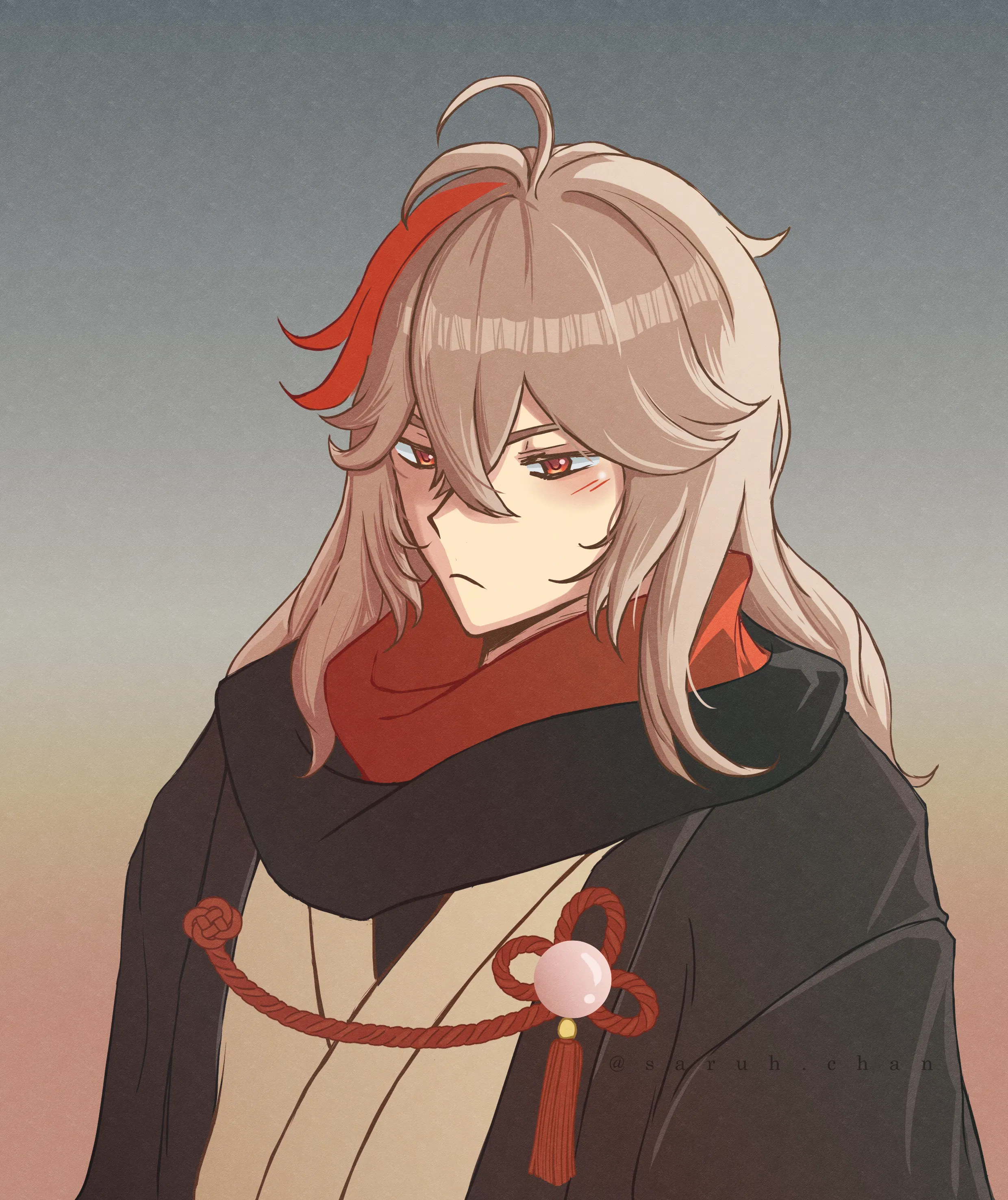 hair down kazuha as akahito Genshin Impact HoYoLAB