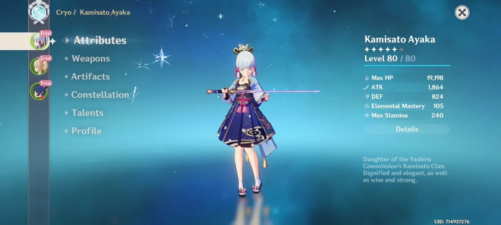 Ayaka Trial Build Genshin Impact | HoYoLAB