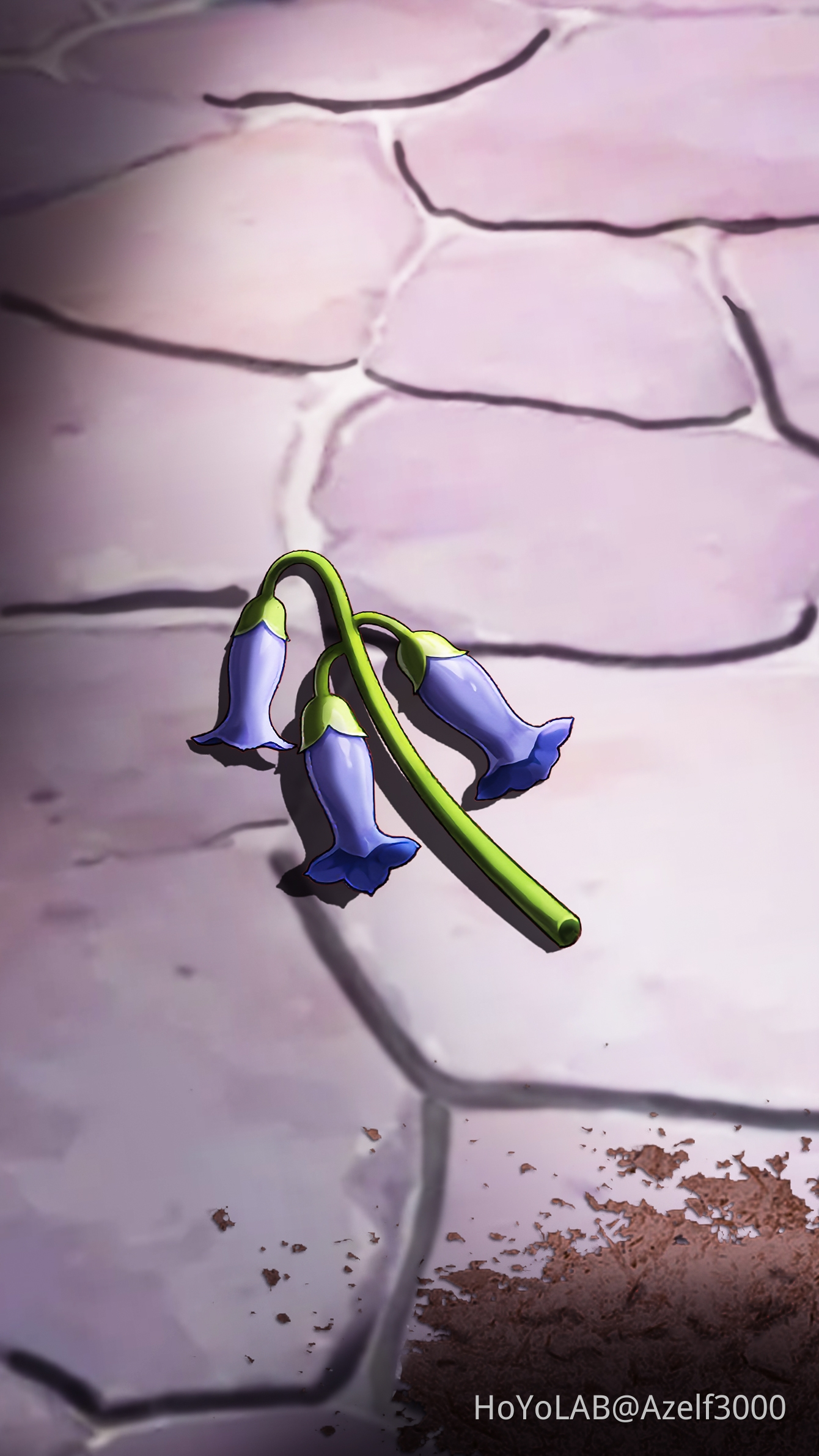 Did someone lost this violet flower? 😦🥀 Genshin Impact HoYoLAB