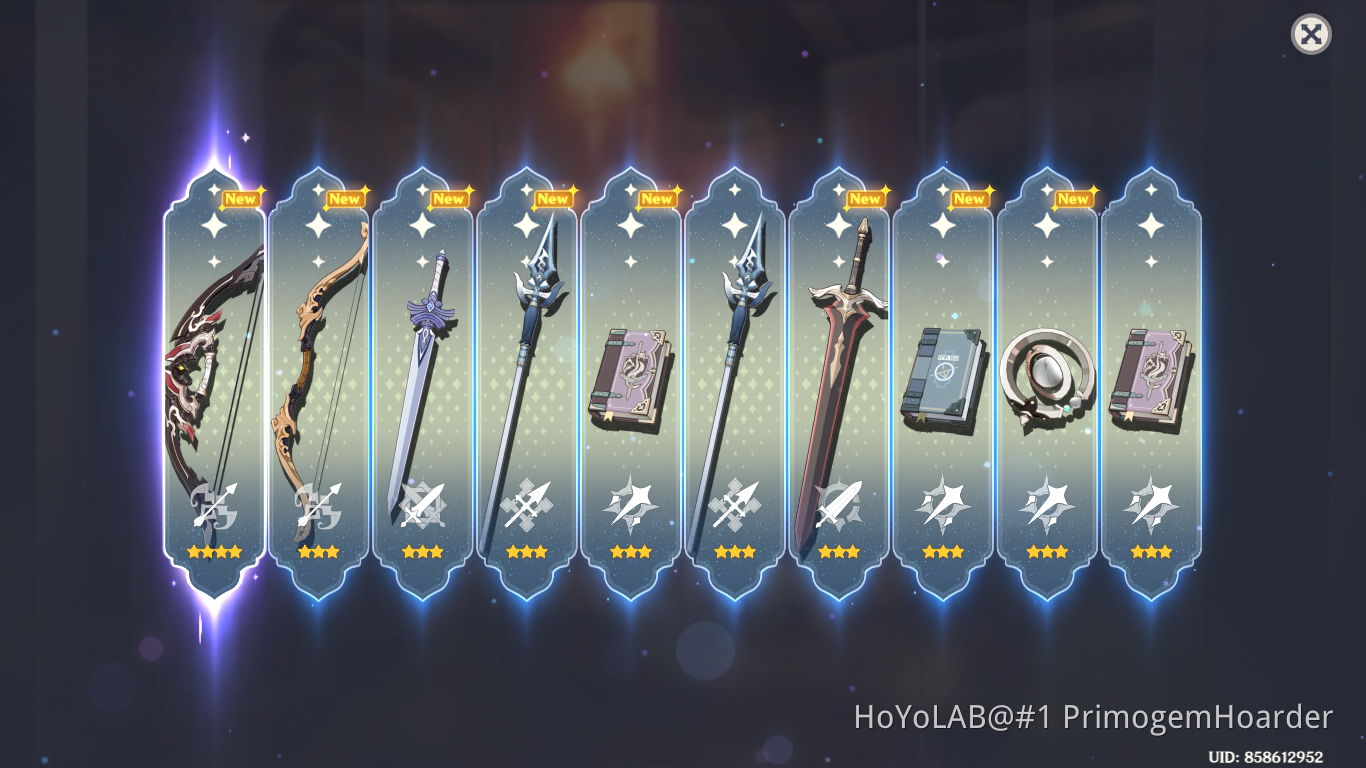 My first ten pull! Genshin Impact | HoYoLAB