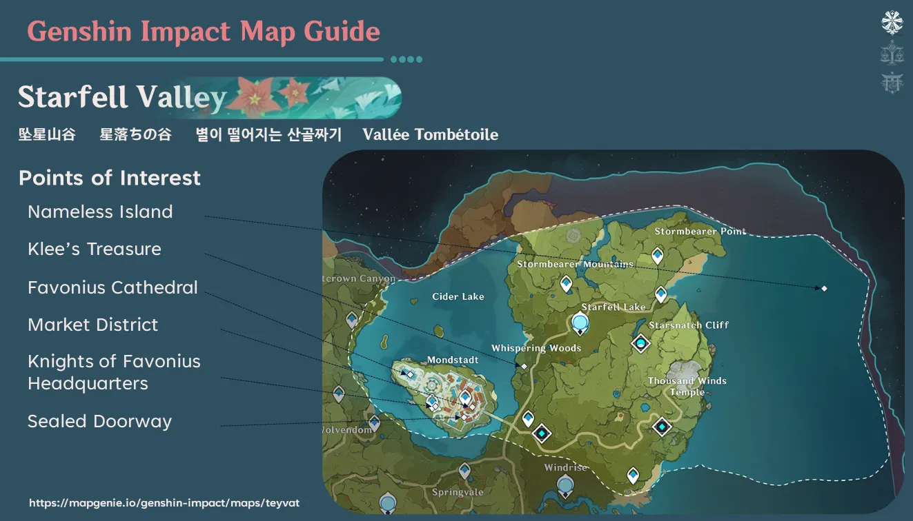 Starfell Valley | Map Guide Genshin Impact | HoYoLAB