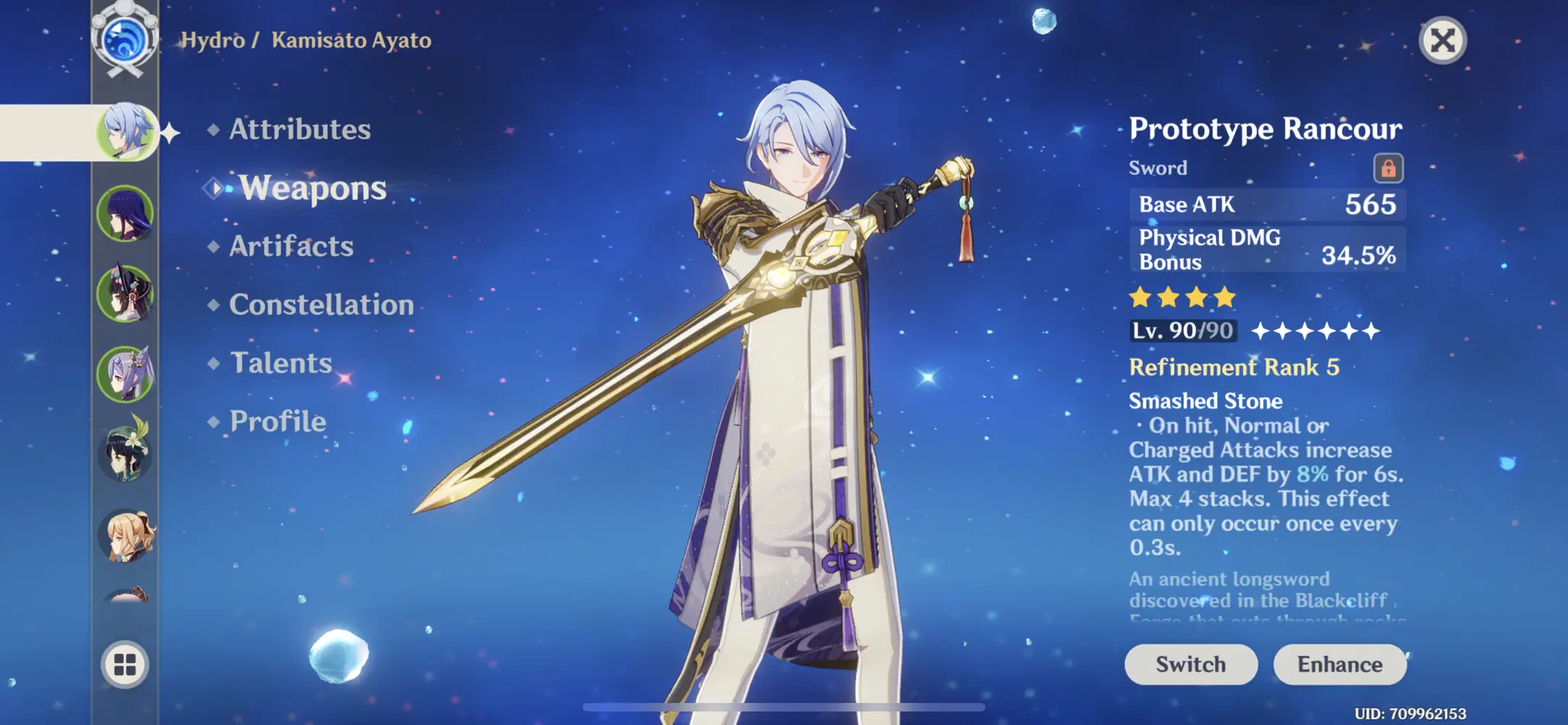 My build for Ayato Genshin Impact | HoYoLAB