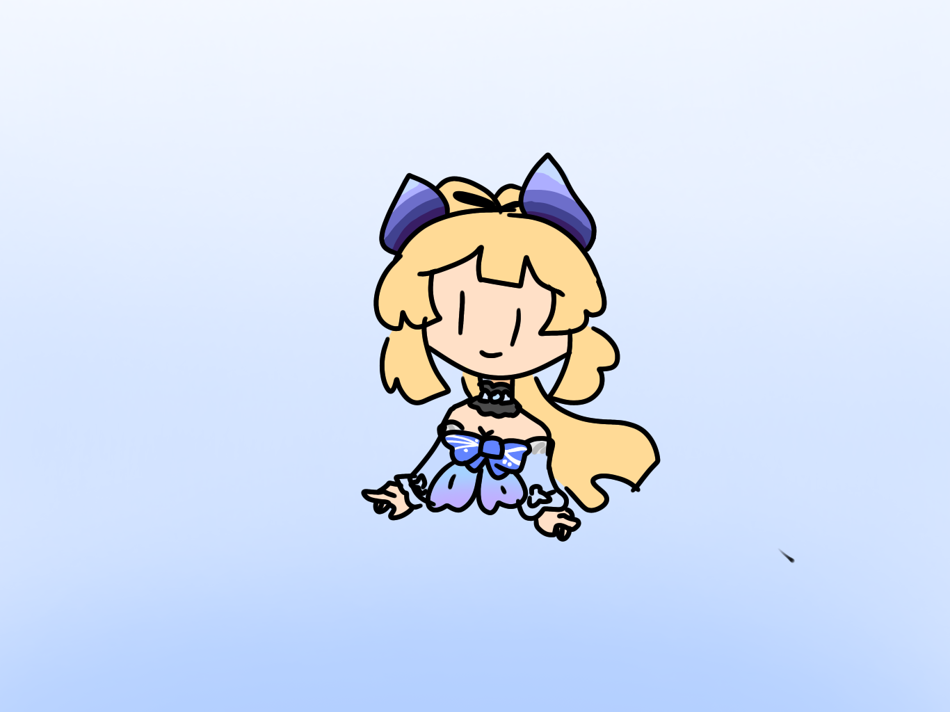 I drew kokomi out of memory OwO Genshin Impact HoYoLAB