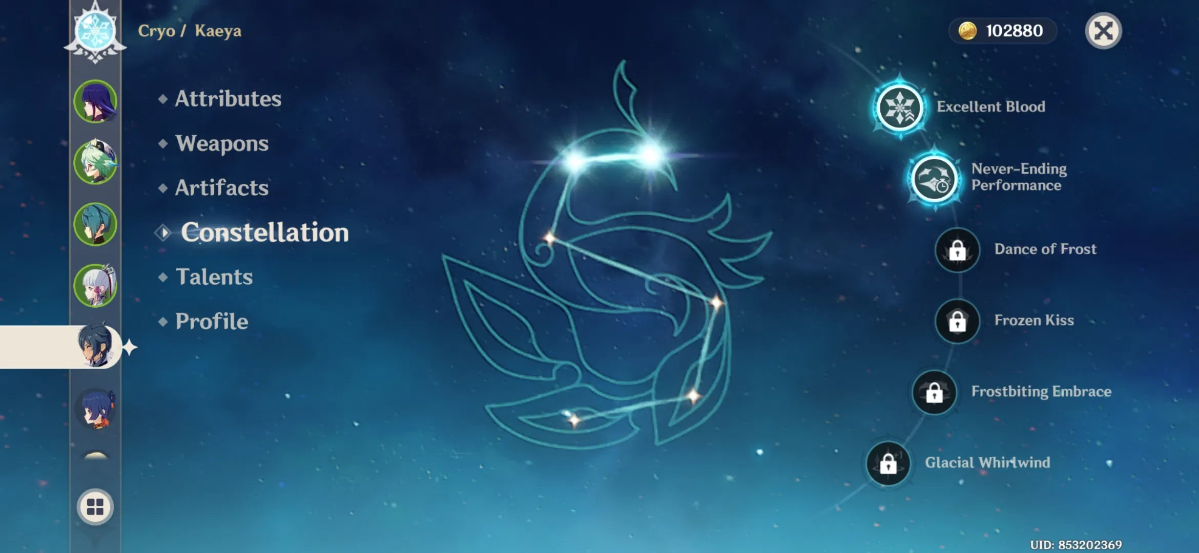 I got kaeya on the standard banner Genshin Impact HoYoLAB