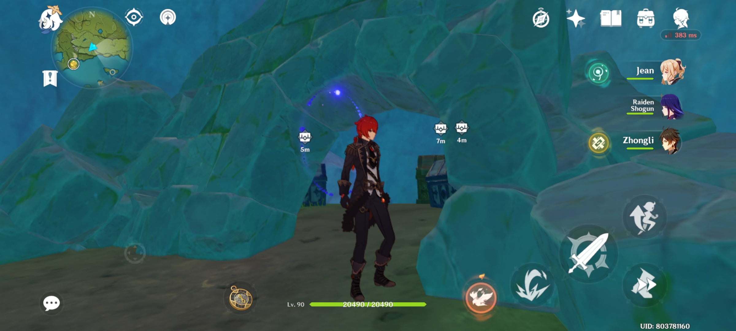 Three chests in a cave Genshin Impact HoYoLAB