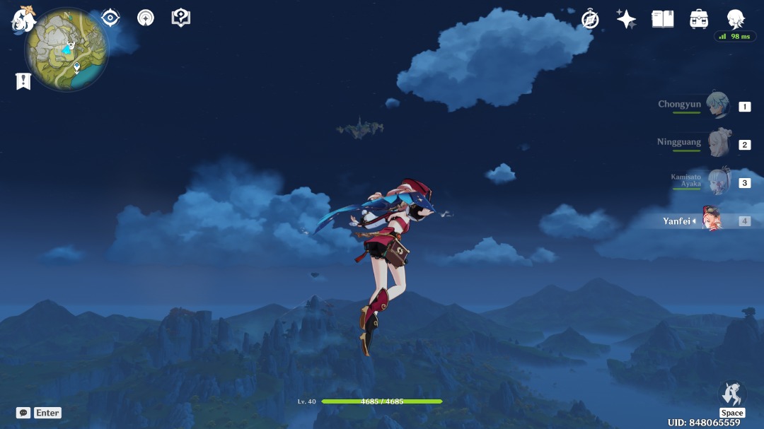 gliding Genshin Impact HoYoLAB