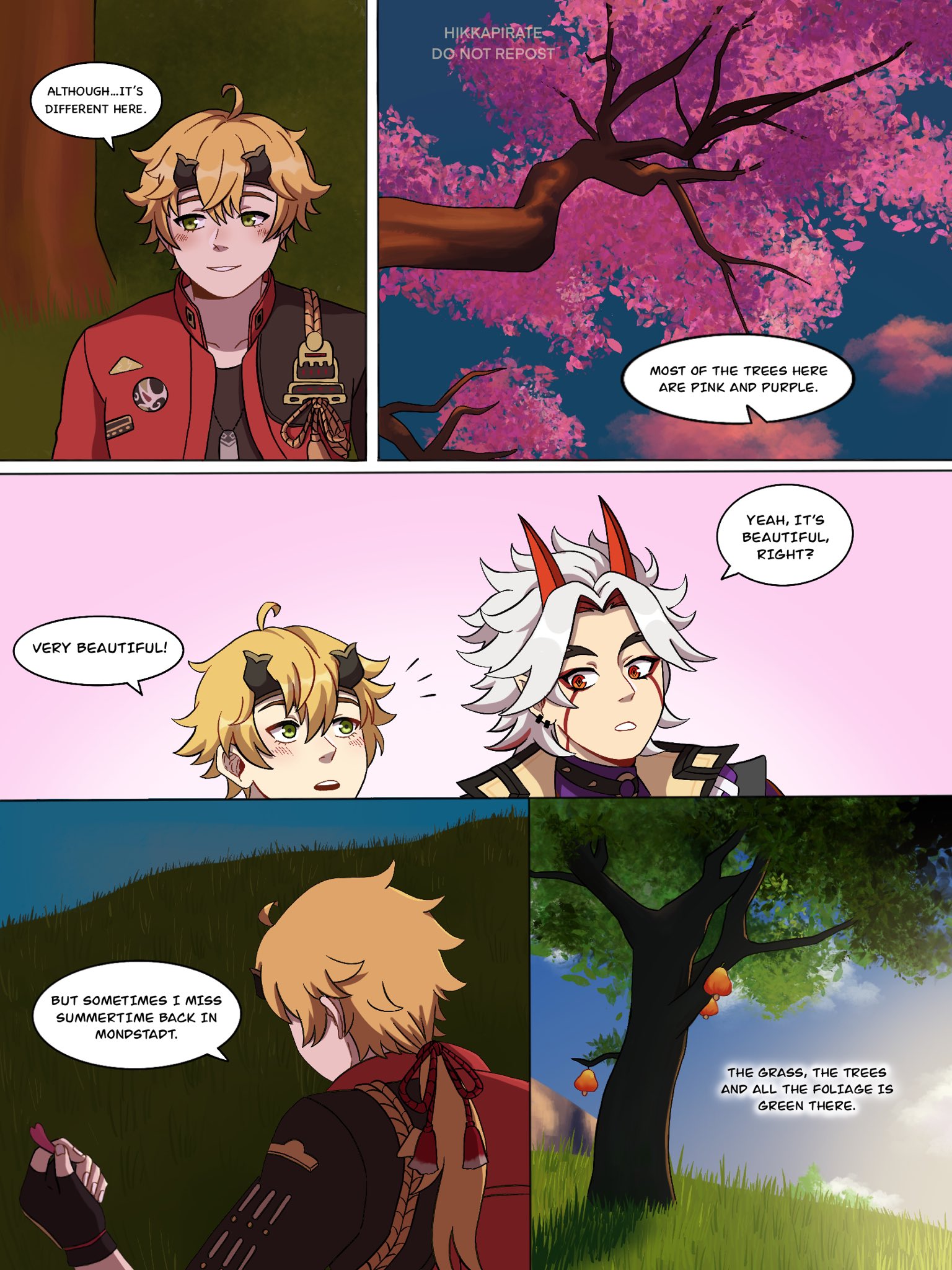 Itto x Thoma birthday comic Genshin Impact HoYoLAB