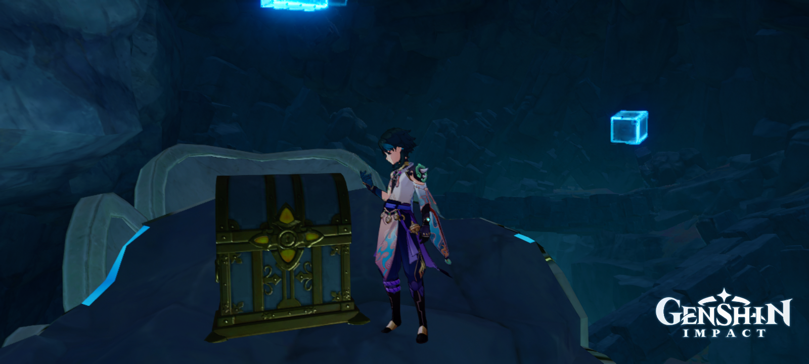 Chest on the pillar Genshin Impact HoYoLAB