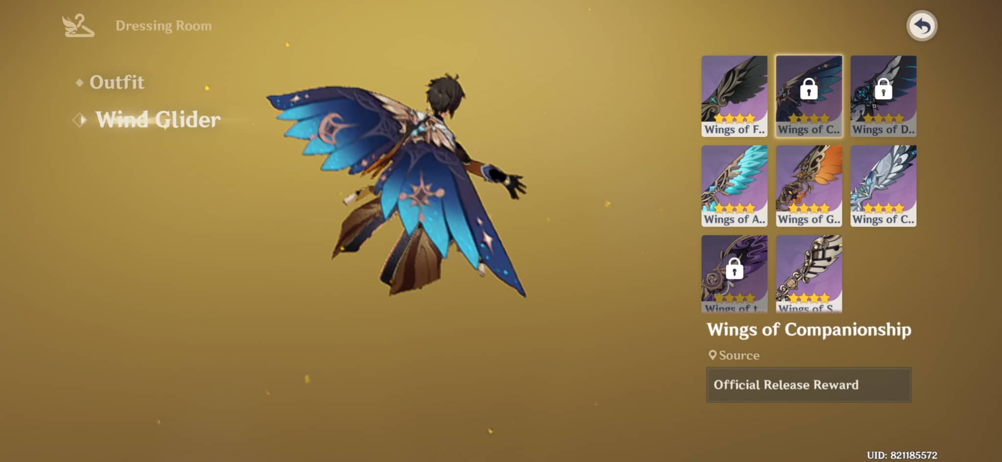 Wind Glider skin Genshin Impact HoYoLAB