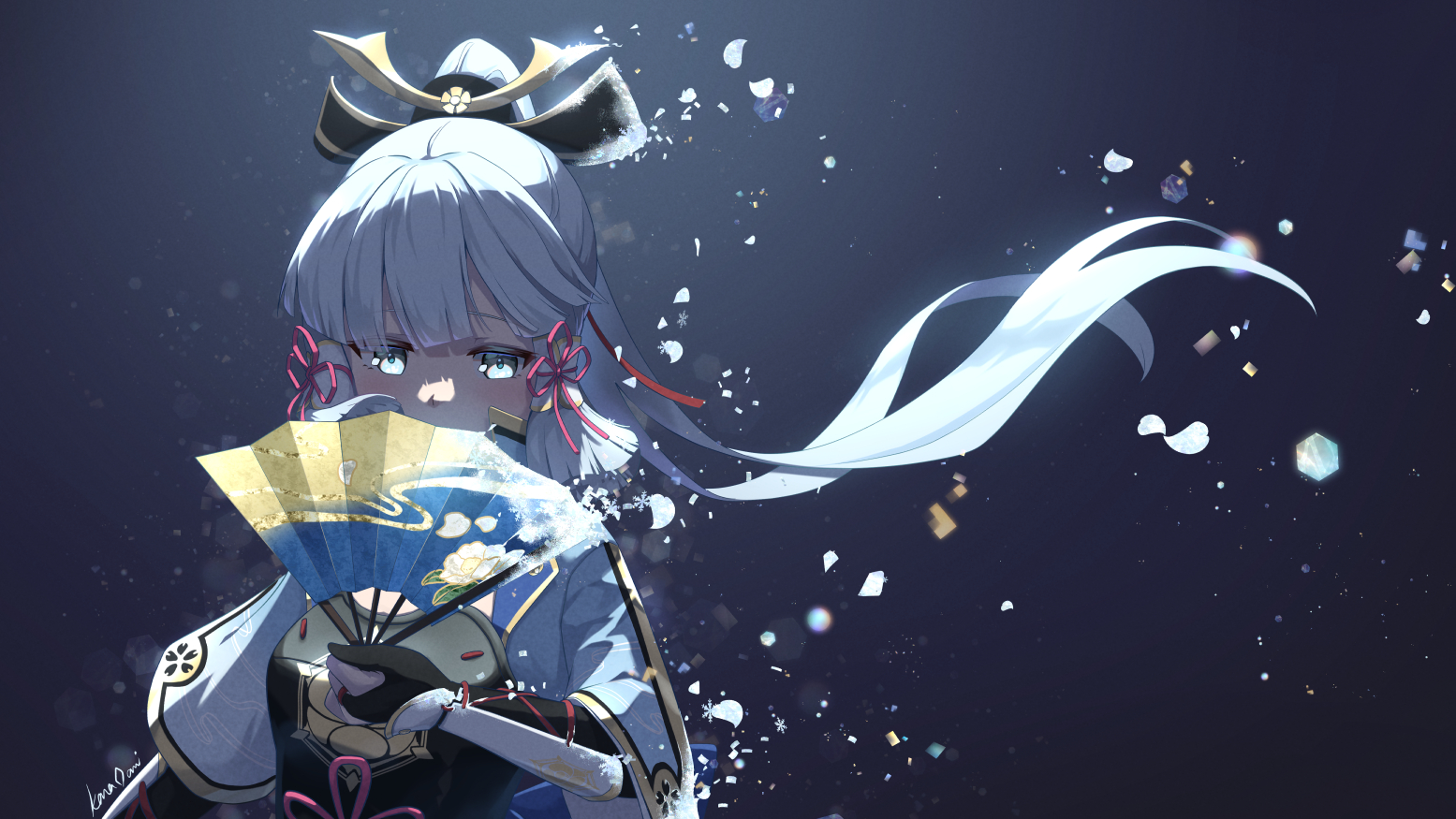 レイラ タオルバスマット 神里綾華描きました Genshin Impact