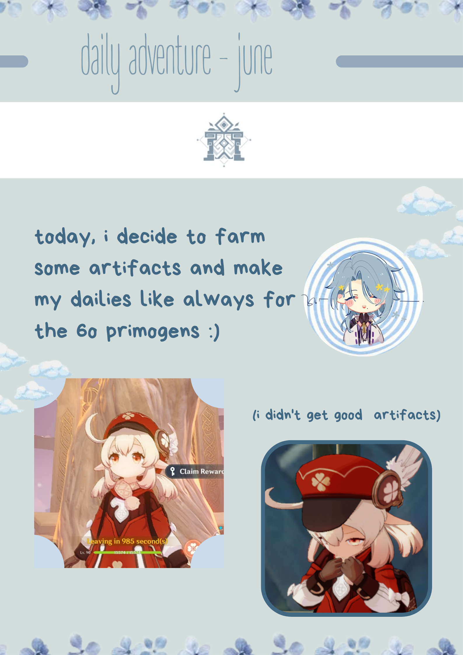 Daily adventure (Friday) Genshin Impact HoYoLAB