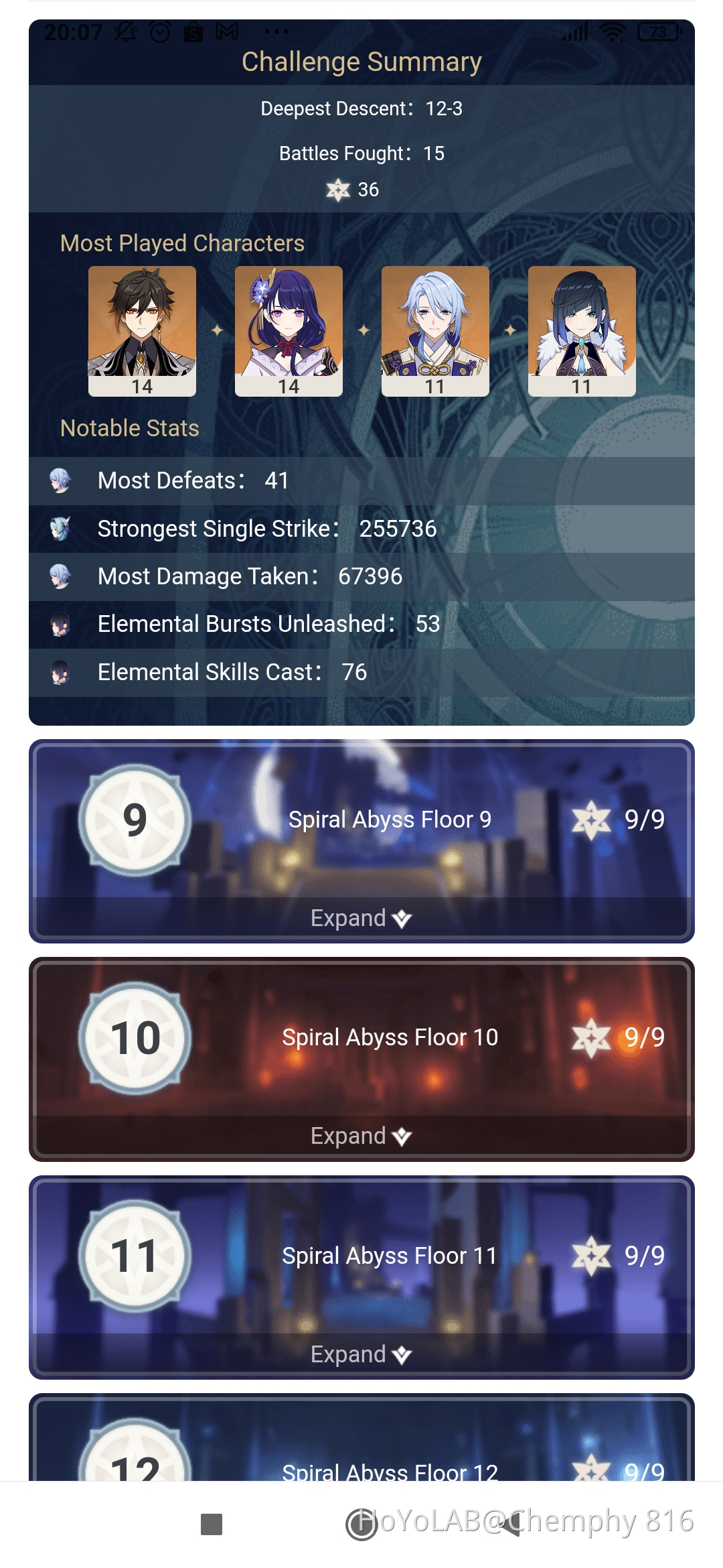 Ver2.7 Abyss Victory Genshin Impact HoYoLAB