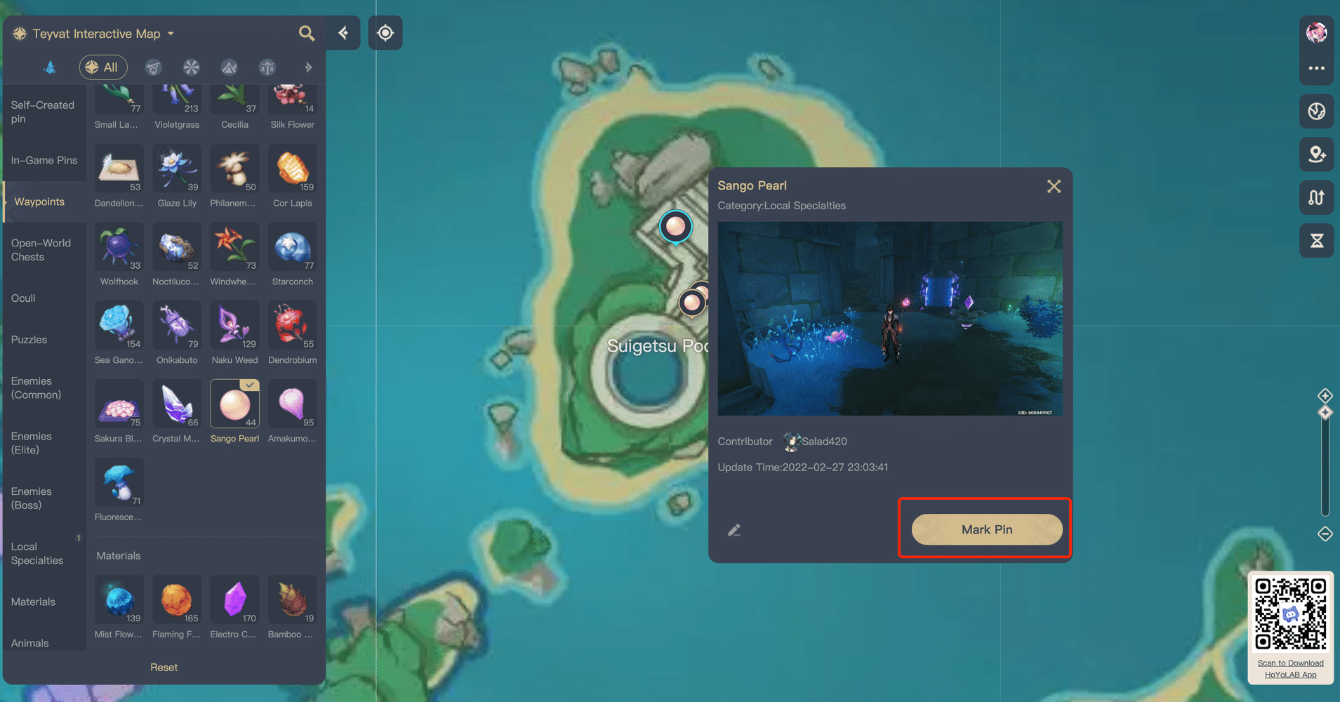 Teyvat Interactive Map Tool Update Genshin Impact HoYoLAB