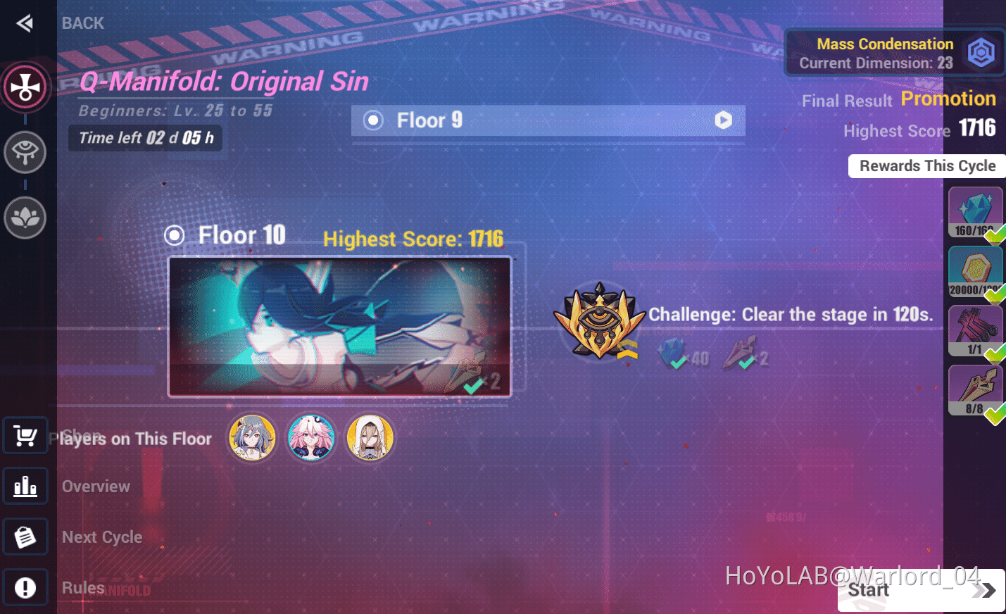 Finished My First QManifold Floor 10 Honkai Impact 3rd HoYoLAB