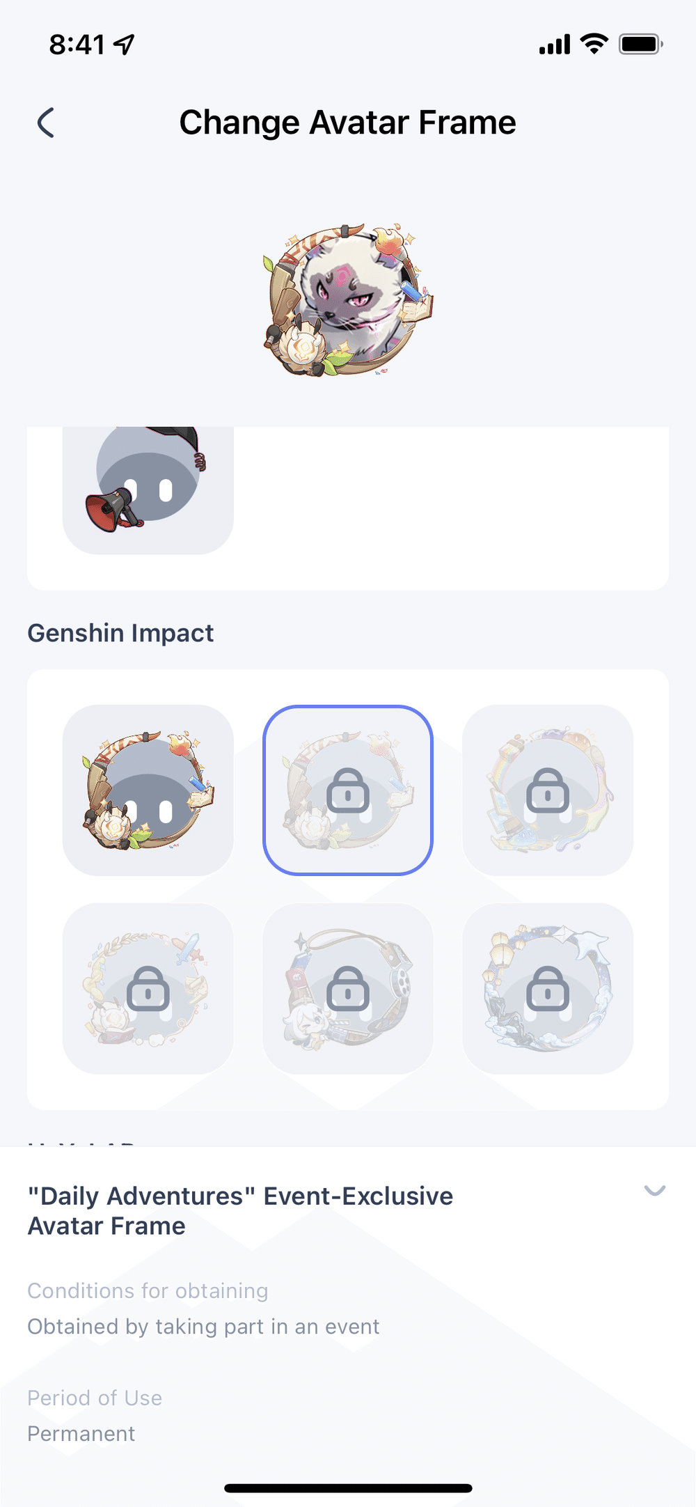 Avatar frame difficulty Genshin Impact HoYoLAB