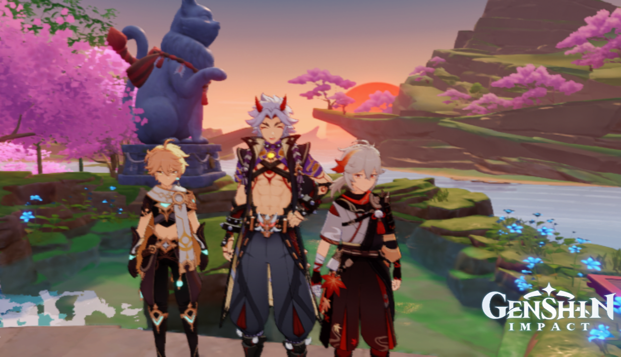 itto with best friend teapot Genshin Impact HoYoLAB