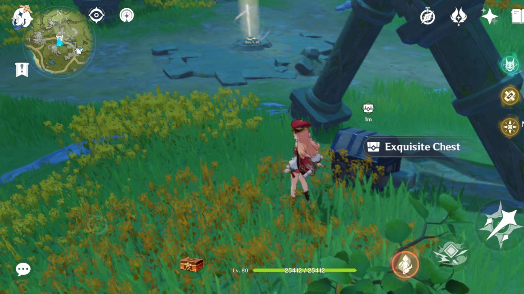 Hidden exquisite chest at Wuwang Hill, Bishui Plain Genshin Impact