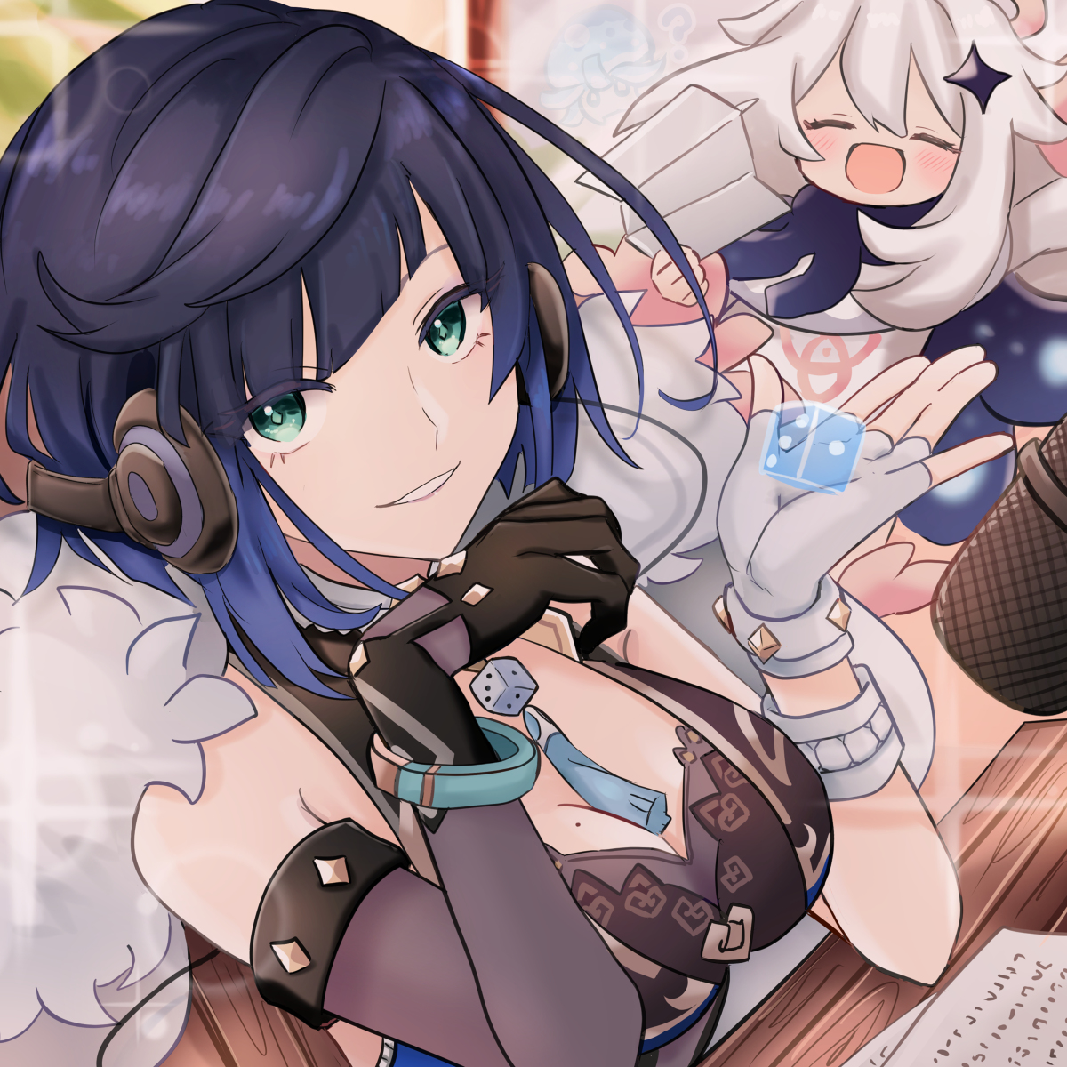 BUT OMG LOOK AT PAIMON IN THE BACKGROUND :OO SHES SO CUTE 