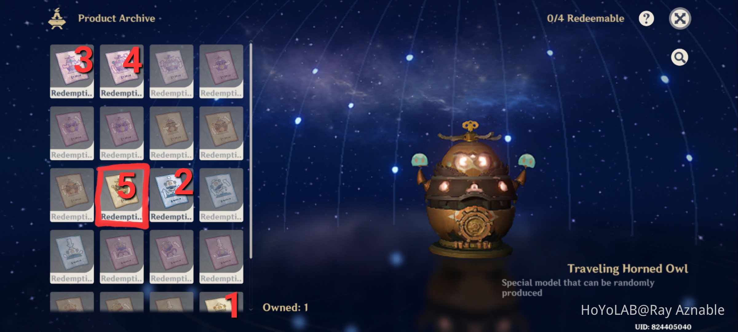 RARE Owl Robot Genshin Impact HoYoLAB