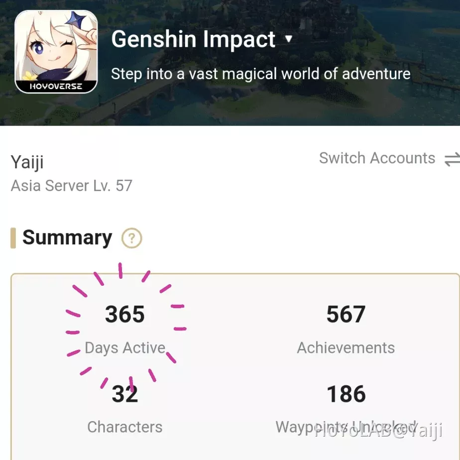My First Anniversary Genshin Impact | HoYoLAB
