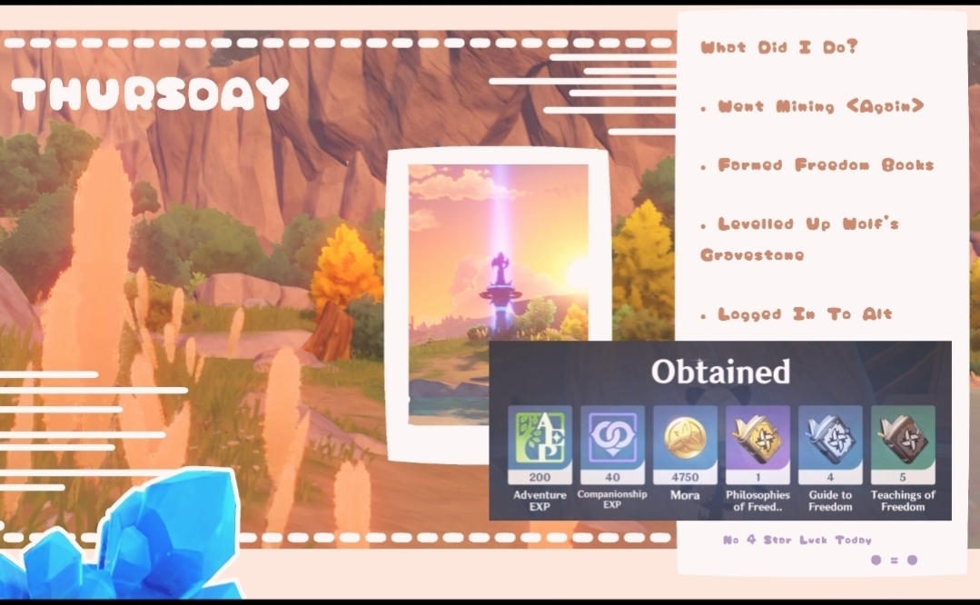 Thursday ^ ^ Genshin Impact HoYoLAB