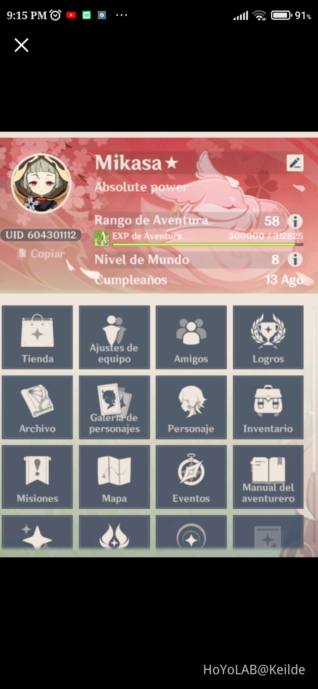 300000 EXP Genshin Impact HoYoLAB