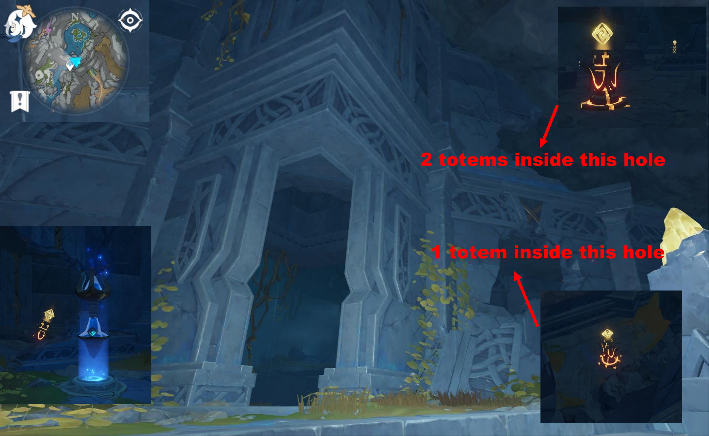 [Exploration Guide Chasm] 4 Geo Monuments Underground Waterway