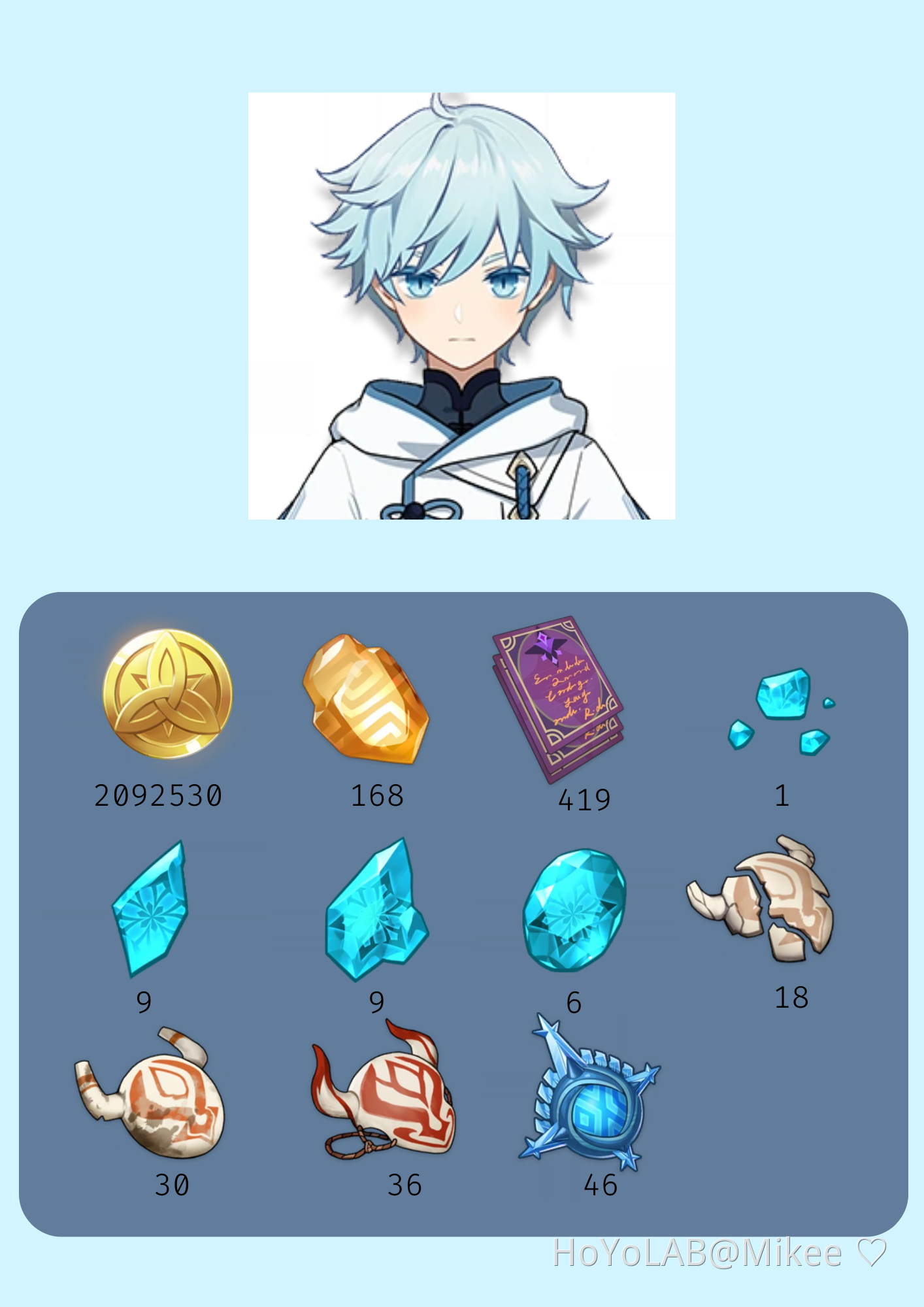 Chongyun Ascension Materials Genshin Impact HoYoLAB