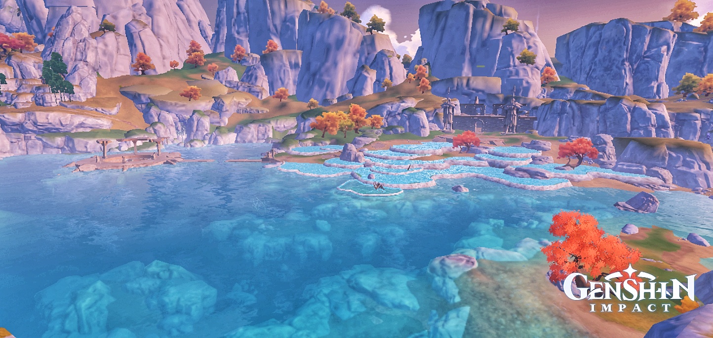 Liyue, my favorite region photo shoots 11 Luhua Pool, the "Clear