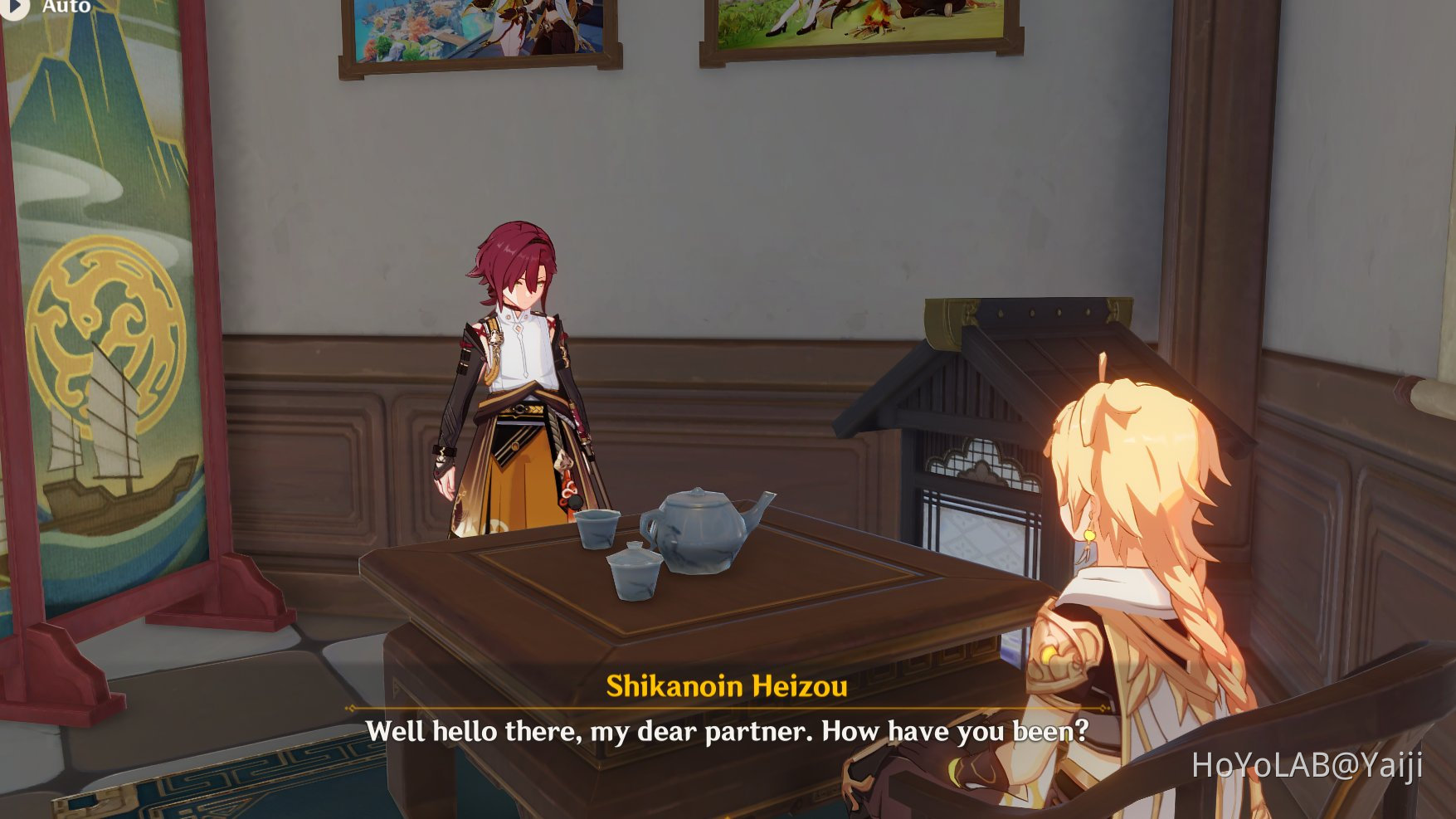 Heizou teapot voice line... Genshin Impact HoYoLAB